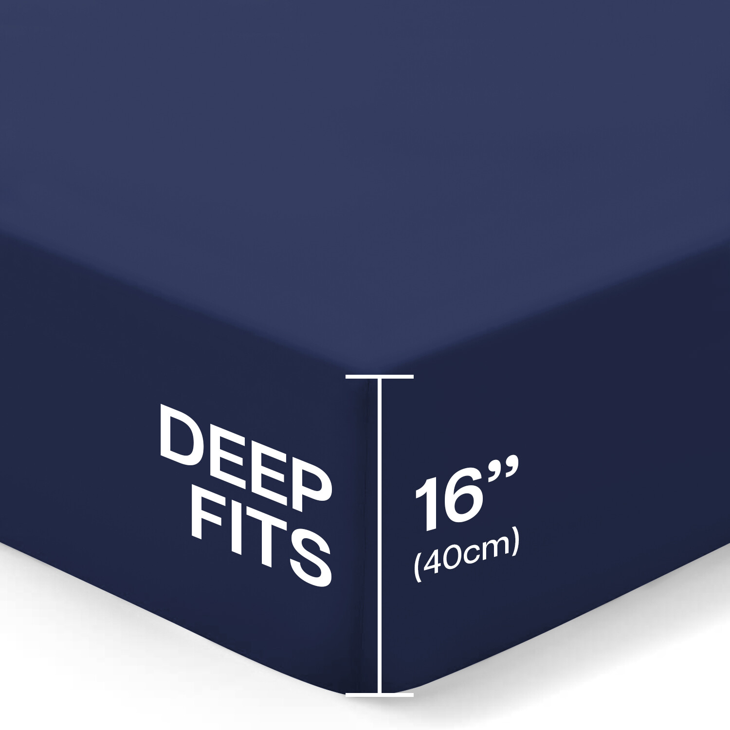 Fitted sheet King Size 16” Deep Pocket Easy Care Breathable Elastic Bed Sheets