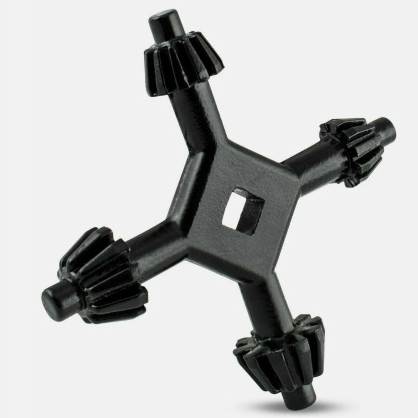 4 in 1 Drill Chuck Key Wrench 4 Way Hand Key Tool For Tighten Drills 3/8" 1/2"