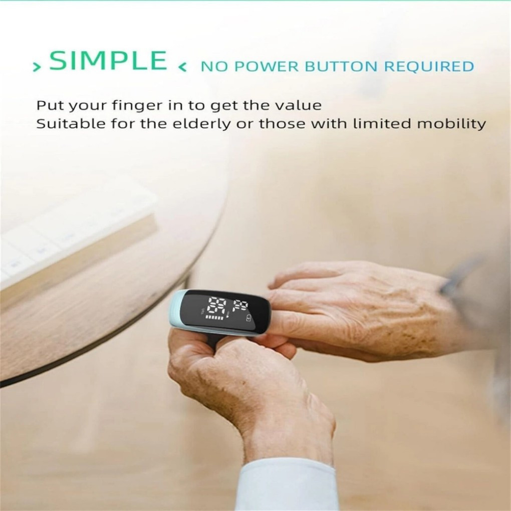 2025 upgraded Blood oxygen level, heart rate monitor, finger clip pulse monitor