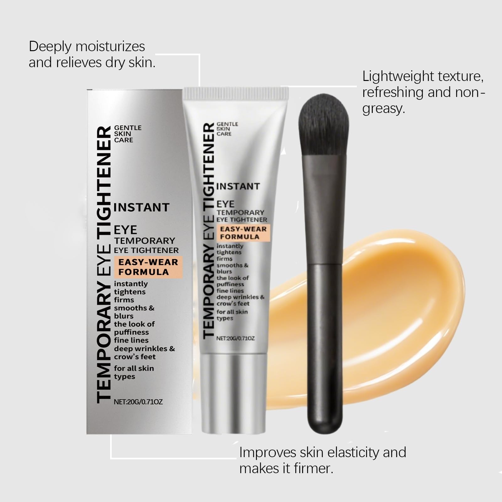 Perfection Eye Tightener - Instant Skin Tightener, 0.71 Fl Oz, No-Filter Primer