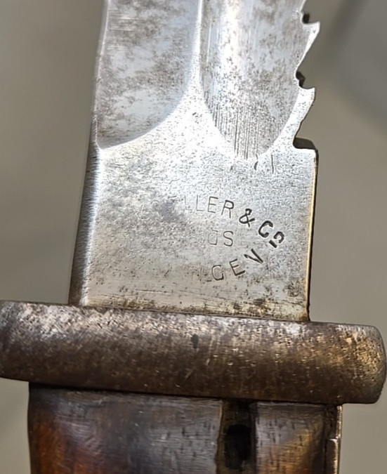 WWI German Prussian S84 K98 Sawback Bayonet w/Scabbard + Frog - Koeller Solingen