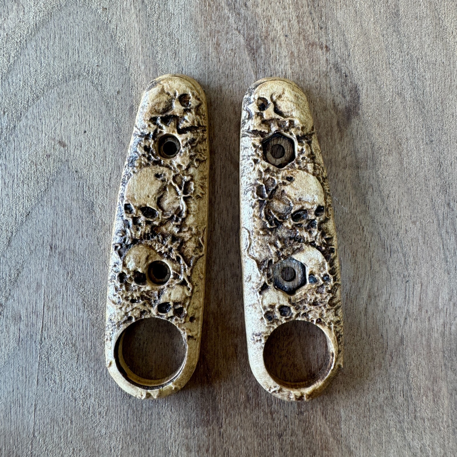 Graveguard scales compatible with Kabar BK-14 Eskabar knife (w/hardware)