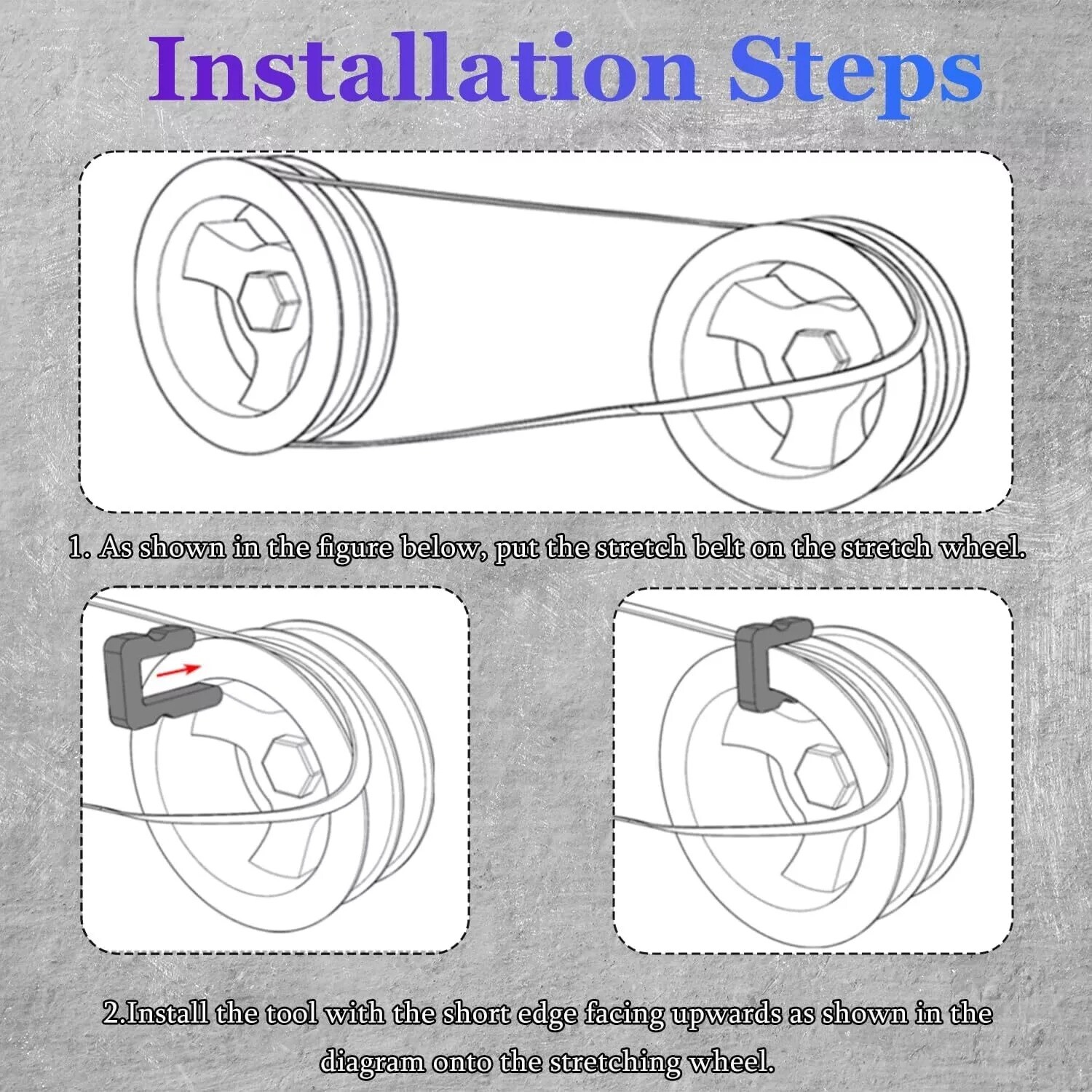 59560 Stretch Belt Tool for GM 5.3.L, 6.2L, and 6.6L Gas engines
