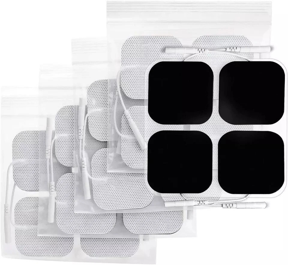 10 Pack -TENS Electrode Pads EMS Muscle Replacement Reusable 2" X 2"