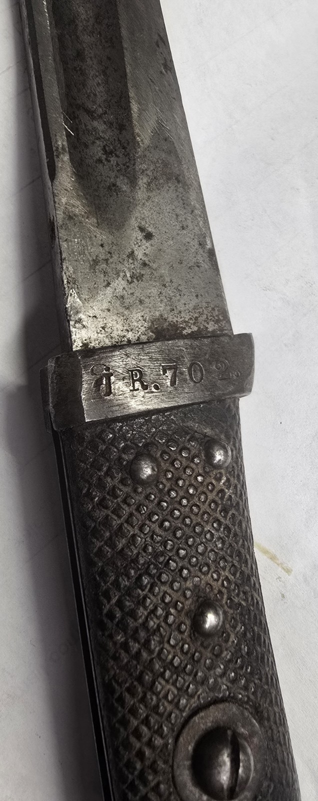 Rare K98 German Mauser M1884/98 STD ISSUE Sidearm Bayonet Birdshead Pommel