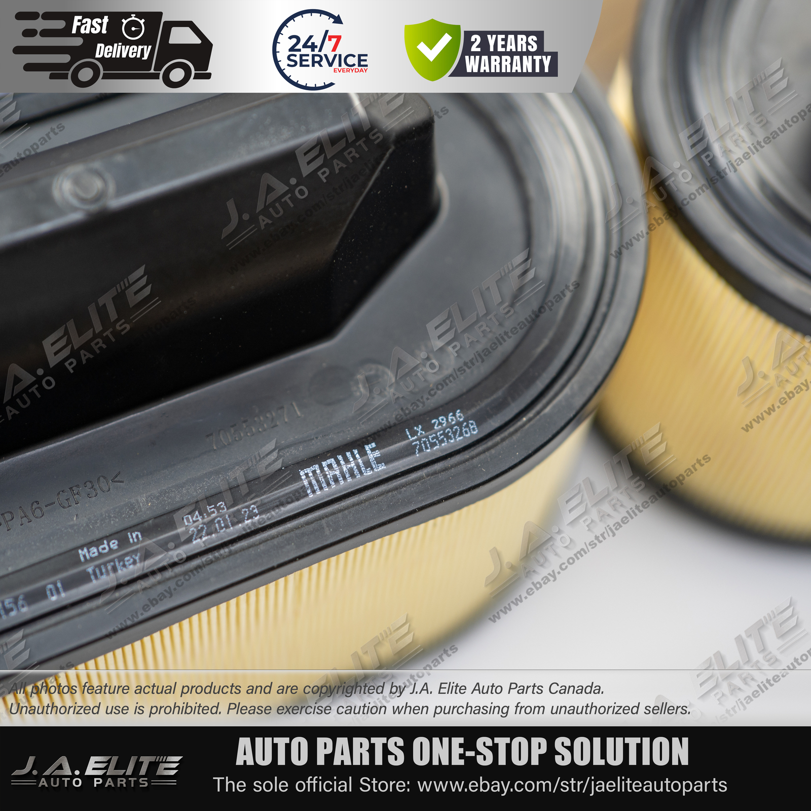 Genuine Oil & Air & AC Filters for Maserati V6 Gas Ghibli Quattroporte & Levante