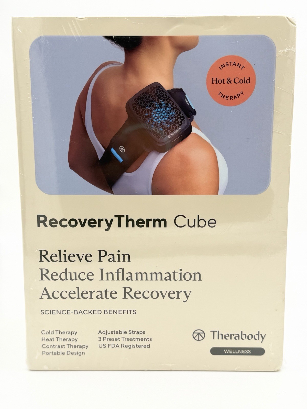 Therabody RecoveryTherm Cube Relieve Pain Cold Heat Therapy Wellness - NEW