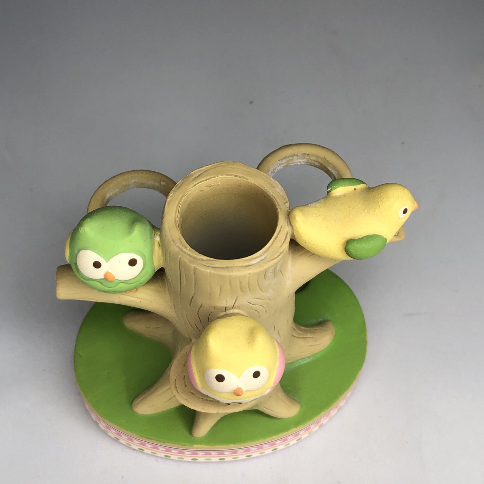 Circo Owls and Bird in Tree Resin Toothbrush Holder Retired Target 2012