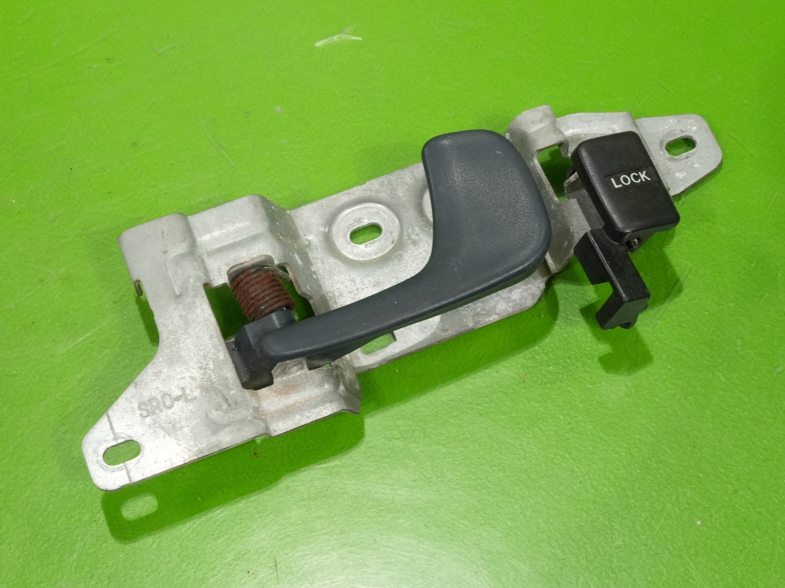 92-95 Civic OEM driver left interior door handle lever lock blue