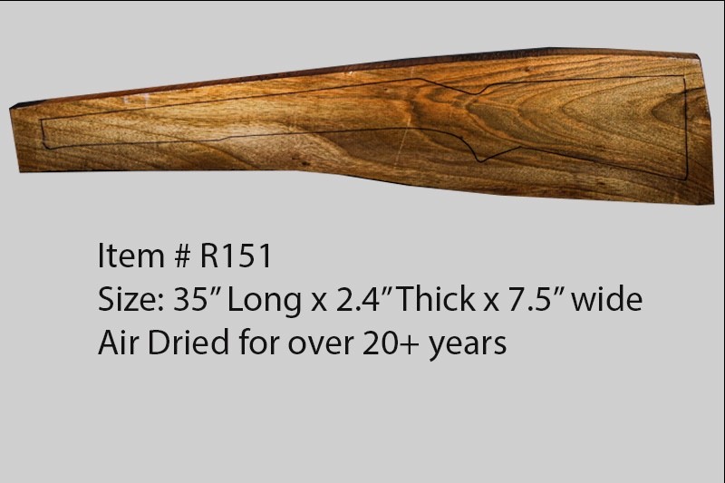 Turkish walnut rifle stock blank R151