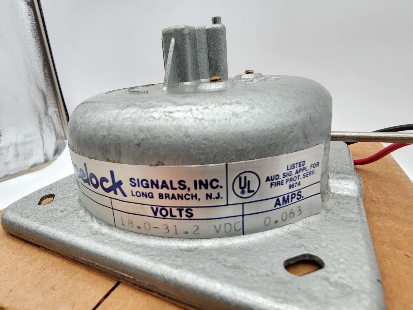 Brand New-Old Stock from 1975 Wheelock Signals Inc. Silver 6" Modular Alarm Bell