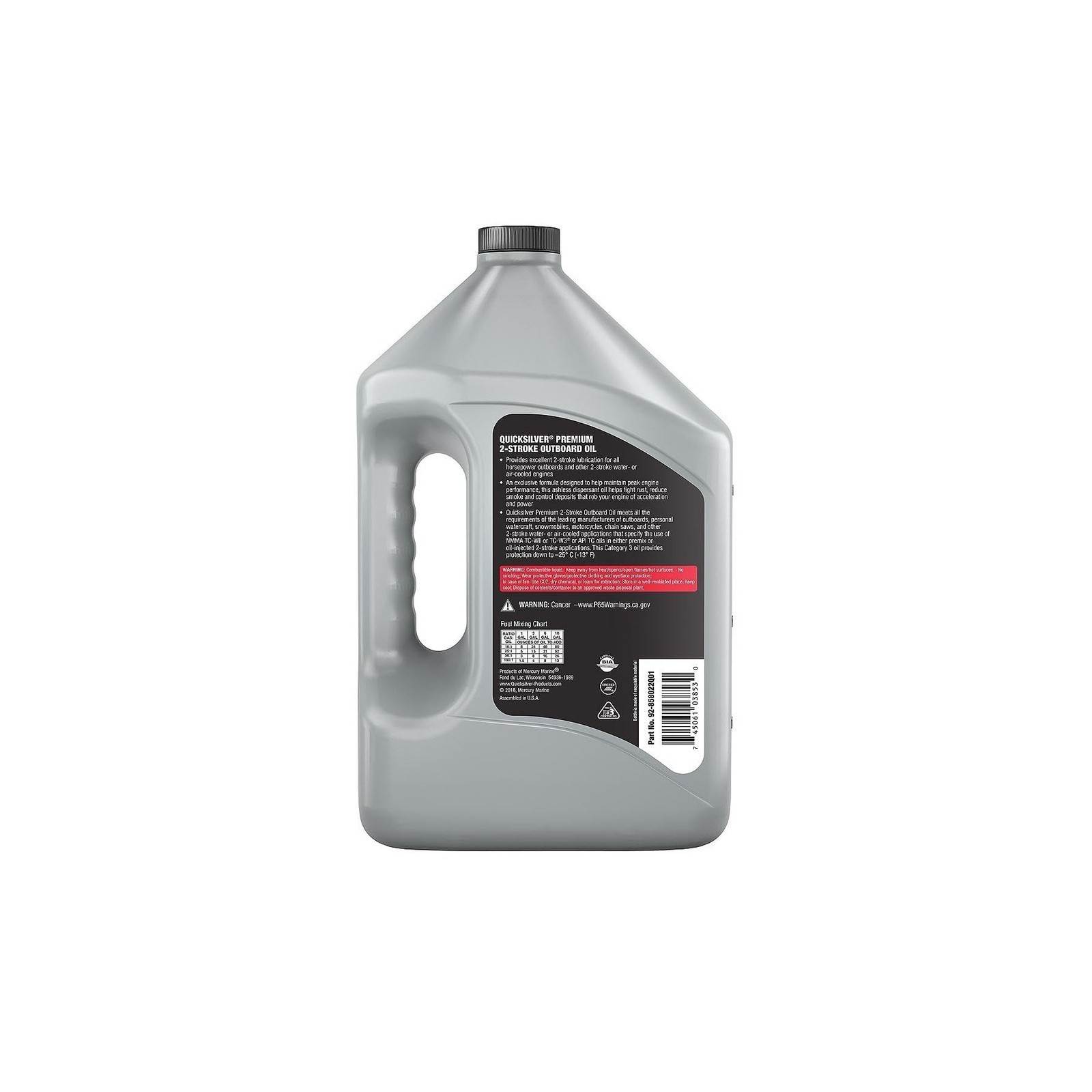 2-Stroke Engine Oil - Premium, 1 Gallon, for Outboards/Motorcycles