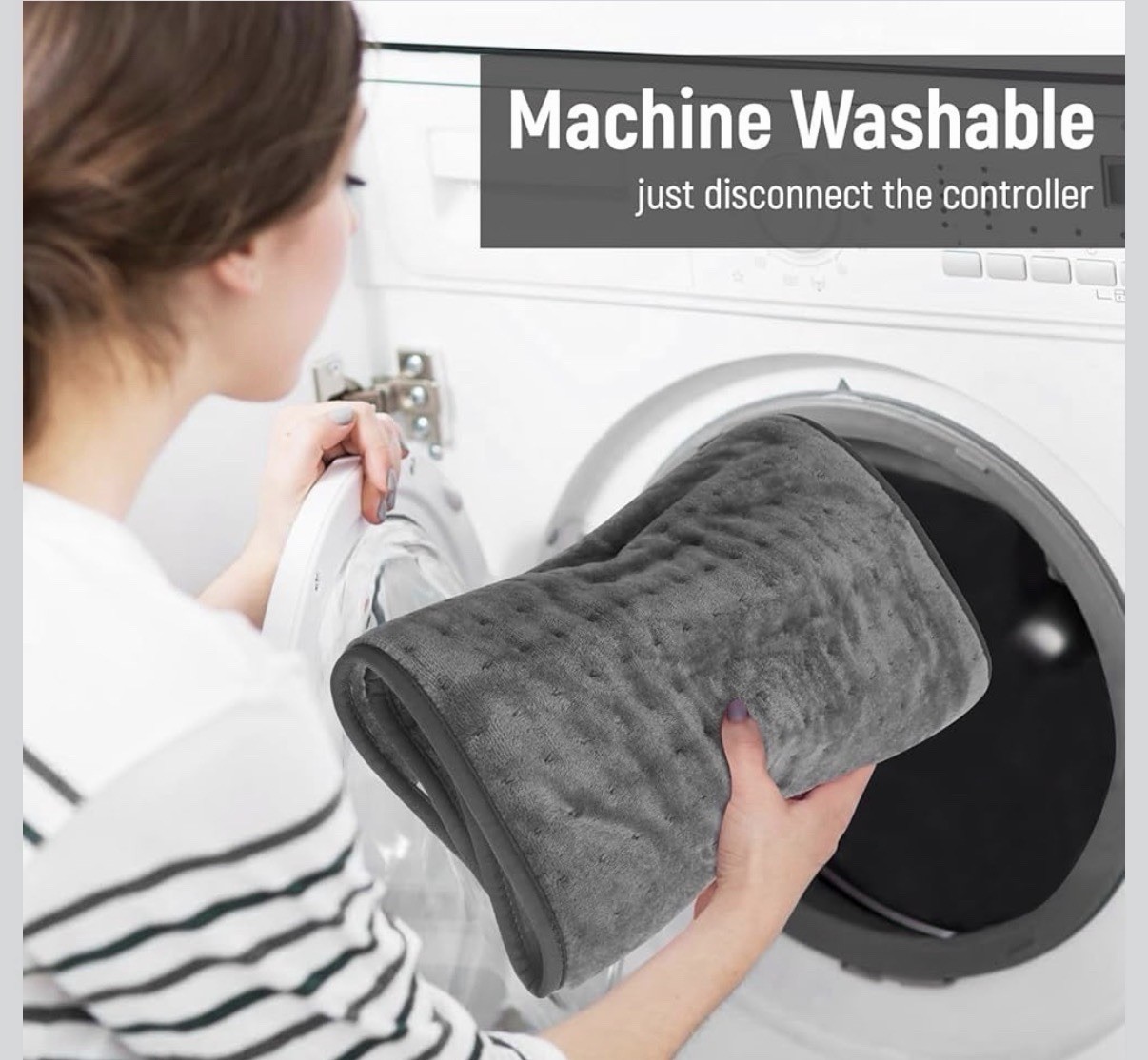 Extra Large Heating Pad for Back Pain Relief, 32"x24 King Size Electric Heat Pad