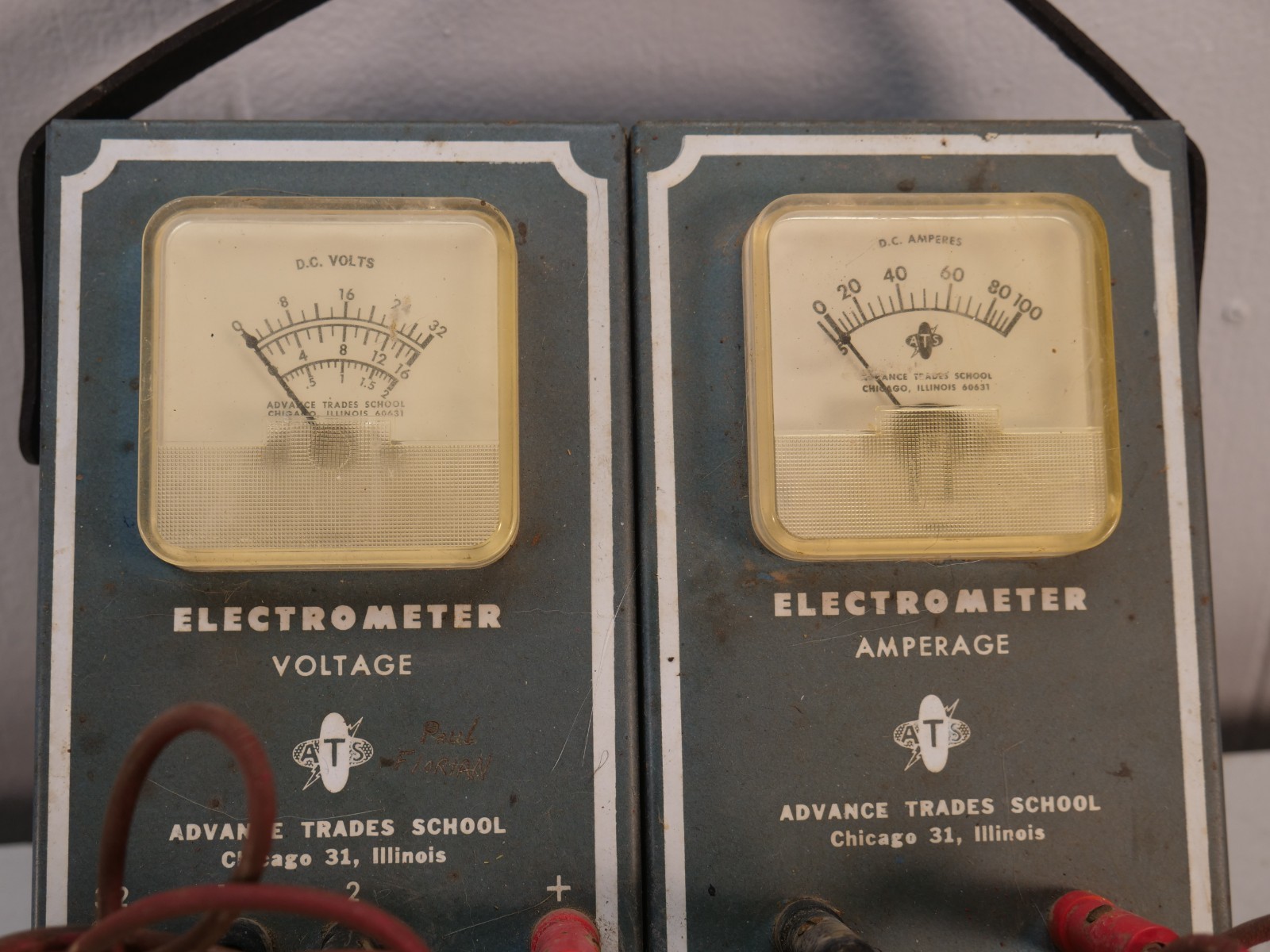 Vintage Advance Trade School Alternator Testing Kit?? Voltage Amperage Rheostat