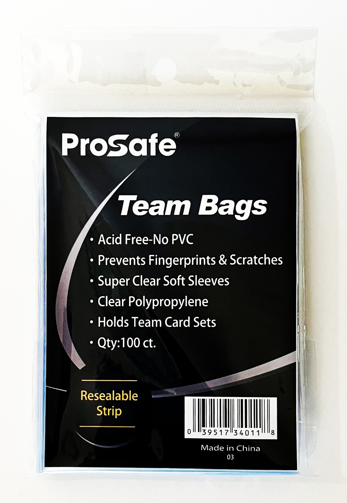 Card Sleeves Holders Trading Team Bags, Resealable, 100/500/1000/1200/5000/10000