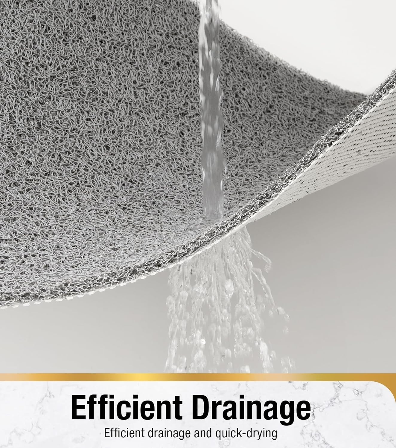 Soft Textured Shower Mat Non Slip Anti Mould for Inside Shower & Bathtub Mats...