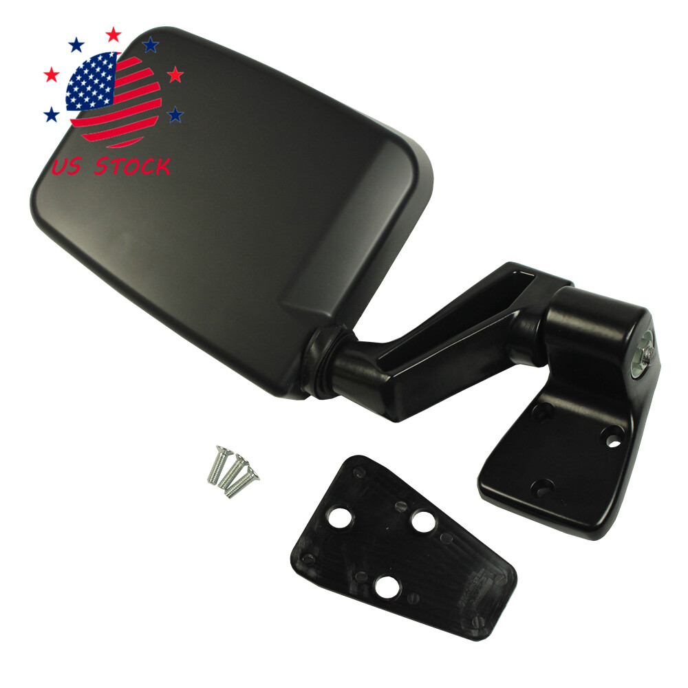 Pair View Door Mirrors Manual Side Set Right Left Black Fits Jeep Wrangler 87-02