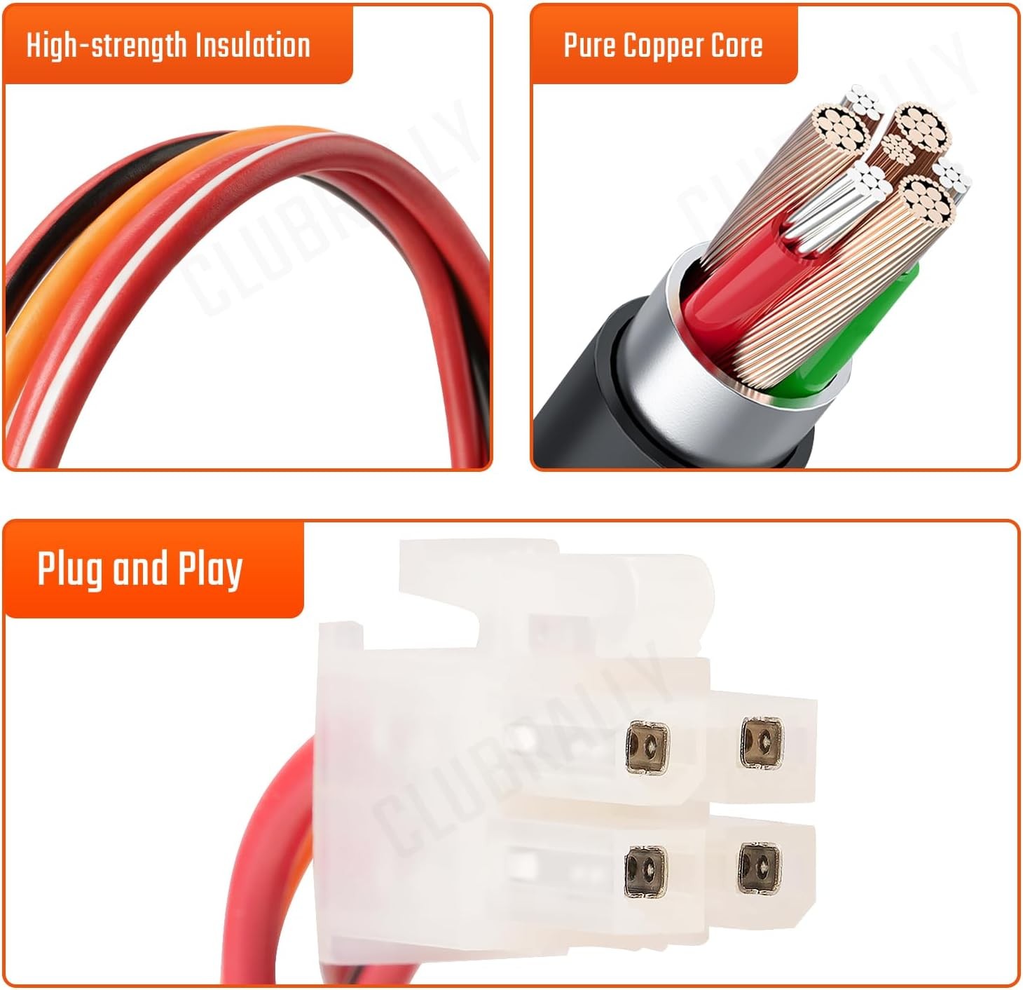 Golf Cart Run/Tow Switch with Connecting Wires, Fits EZGO Electric 1994-Up