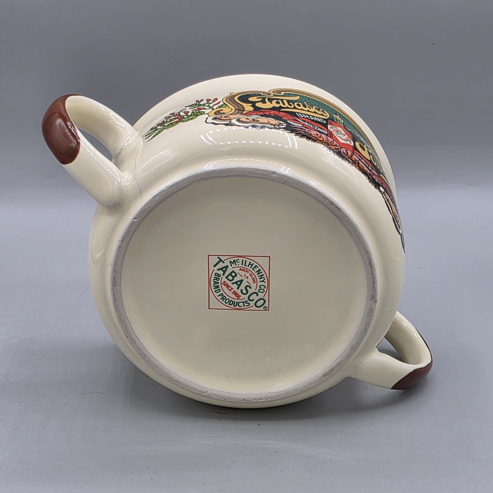 Tabasco Stoneware Pepper Sauce McIlhenny Soup Seafood Gumbo Bowls 16 oz Set of 4