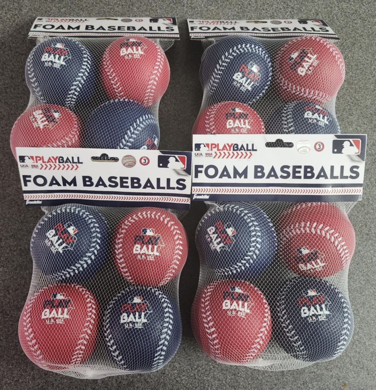 Lot of 16 Franklin Sports MLB Oversized Foam Baseballs