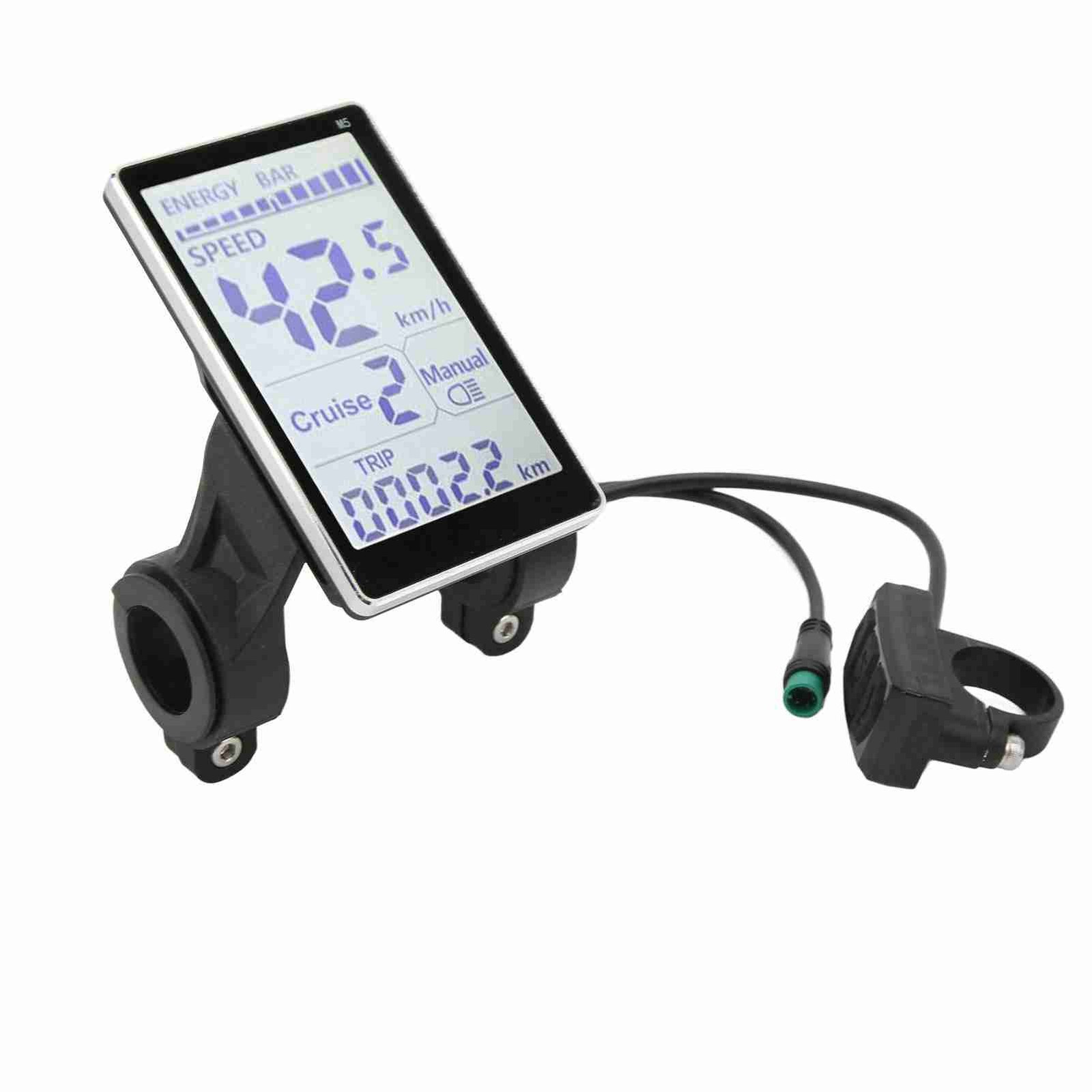 24/36/48/60V E-Bike Speedometer Electric Bike LCD Display Meter Control Panel