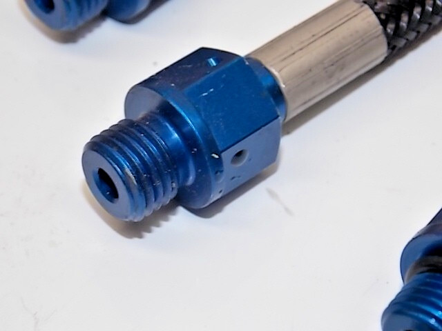 4) BMRS -4 Lt wt braided lines AN-4 fittings Brembo Race AP Alcon 061725-22