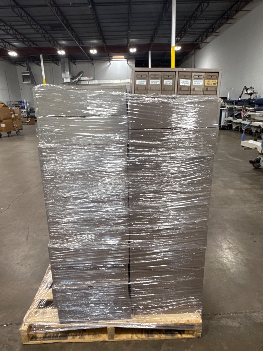 VINTAGE Six Tray-Drawer Microscope Slide Storage Stackable Metal Cabinet 19x16x5