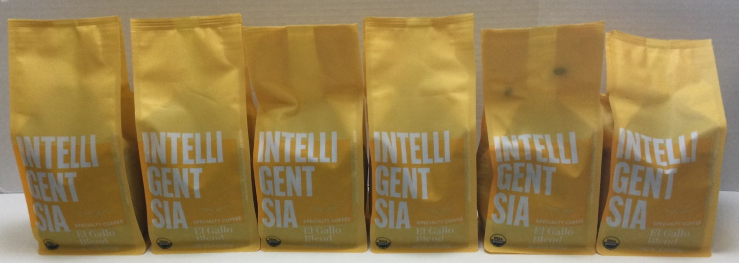 Intelligentsia El Gallo Blend Whole Bean Coffee, Light Roast, EXP 04/01/26 (6PK)