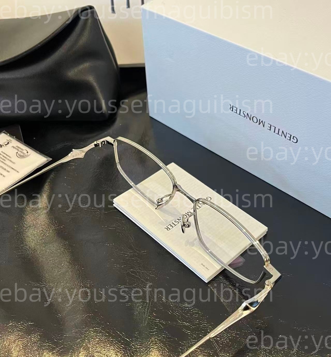 2025 GentleMonster Sunglasses BOLD - Saga 02 Silver Frame Clear Lenses