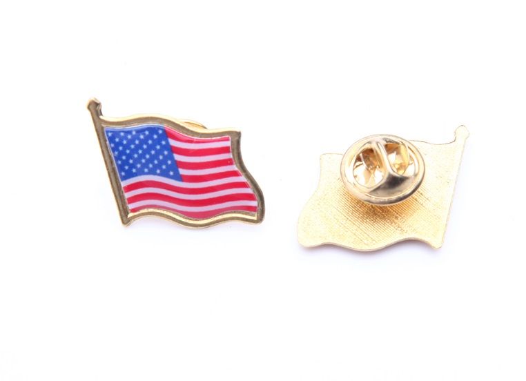 American Flag Lapel Pins Lot of 10 USA Hat Tie Tack Badge