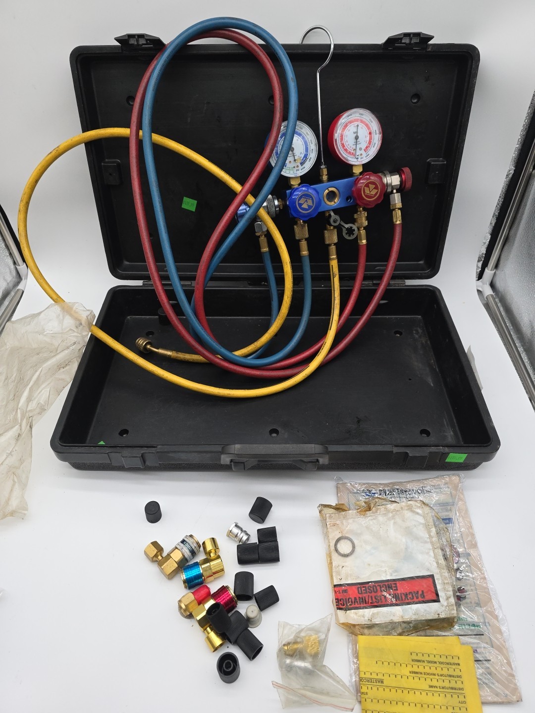 Mastercool 89661-AYF - R1234yf, R134a Aluminum Manifold 2 1/2-Inch Gauge Set -