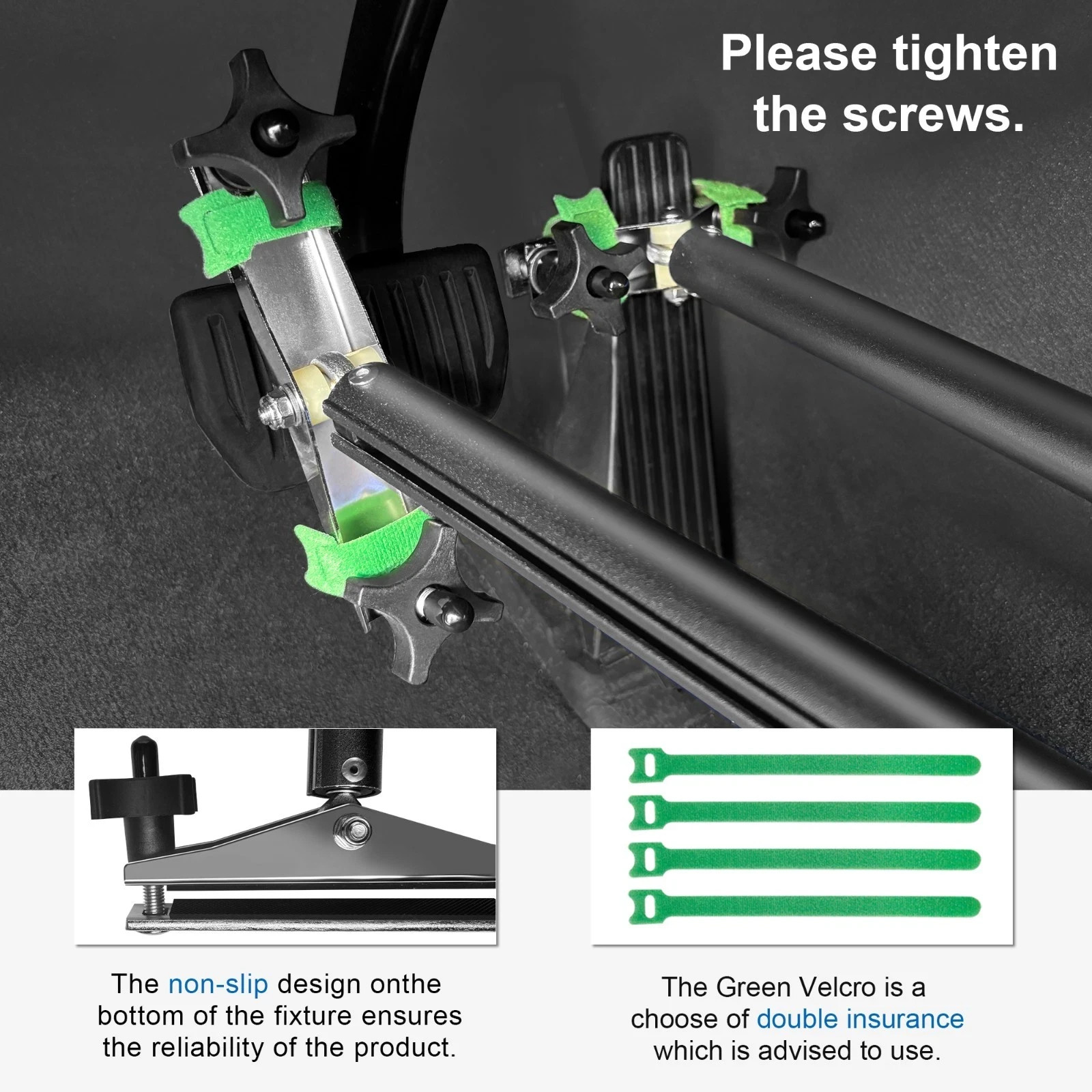Handicap Driving Hand Controls Universal Portable for Disabled Drivers Black