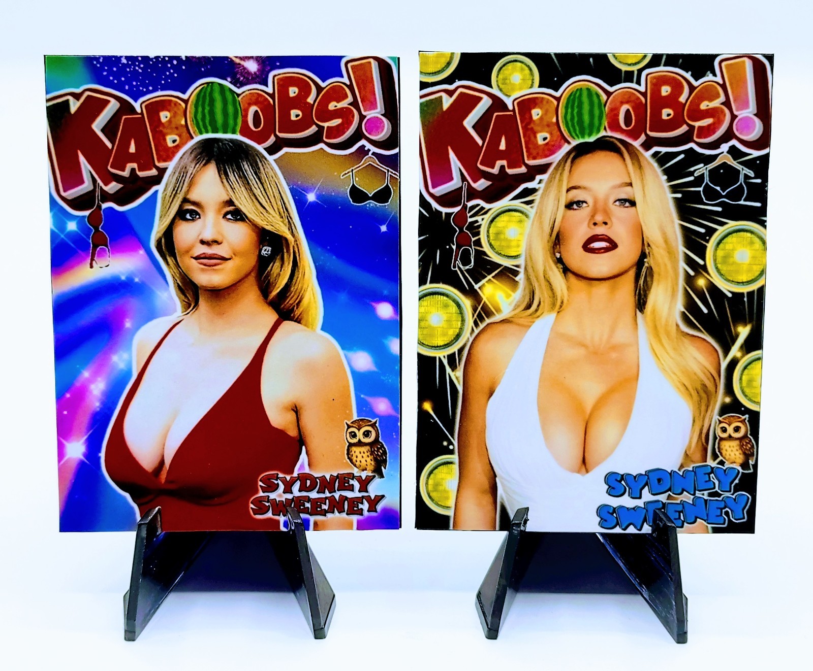SYDNEY SWEENEY KABOOBS (2) CARD LOT Actress Beautiful Bomshells Custom ACEO