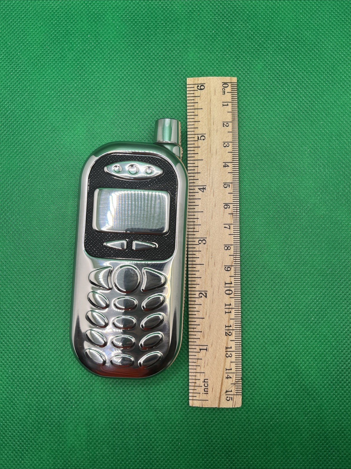 Cell Phone Shaped Flask... Shape Stainless Steel 100ml ...Fun Gift Idea