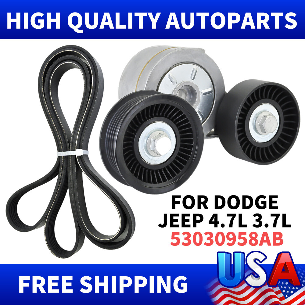 6PK2240 Serpentine Belt Tensioner for Dodge Ram 1500 Dakota Durango SLT SXT 4.7L
