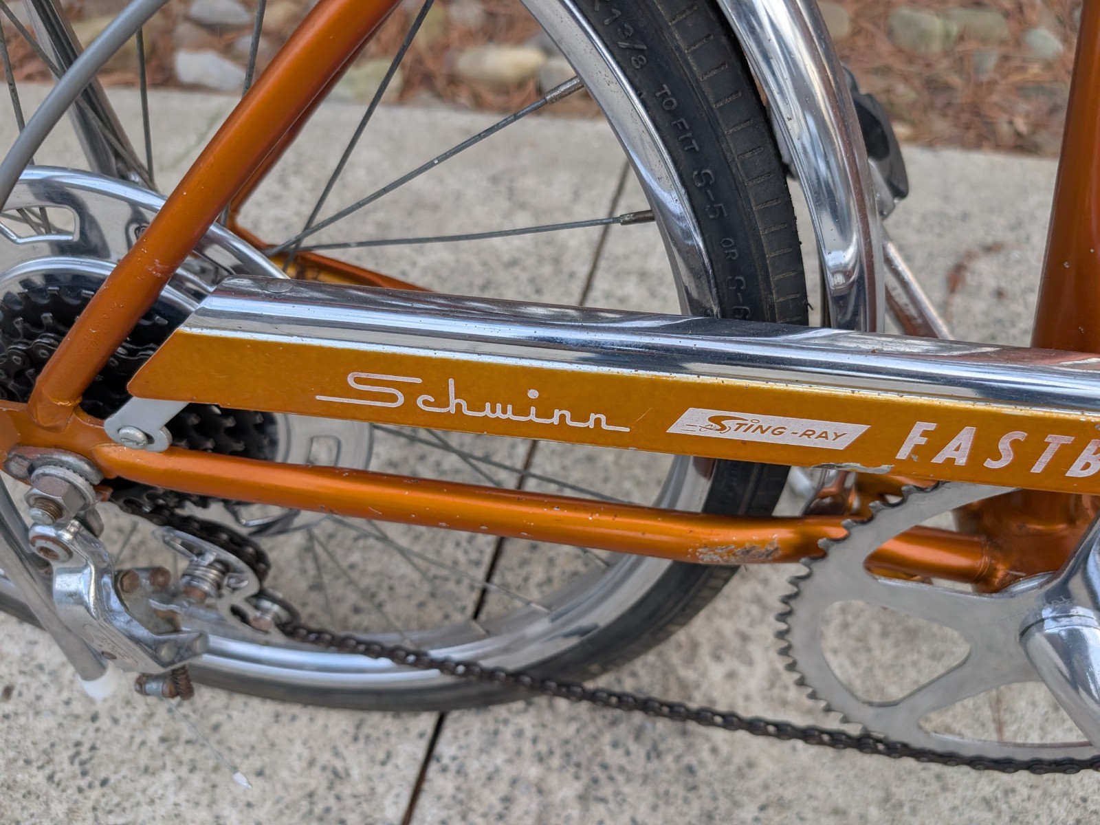 SCHWINN 1966 COPPERTONE Bicycle 5 speed FASTBACK STINGRAY 20 inch Bike ORIGINAL