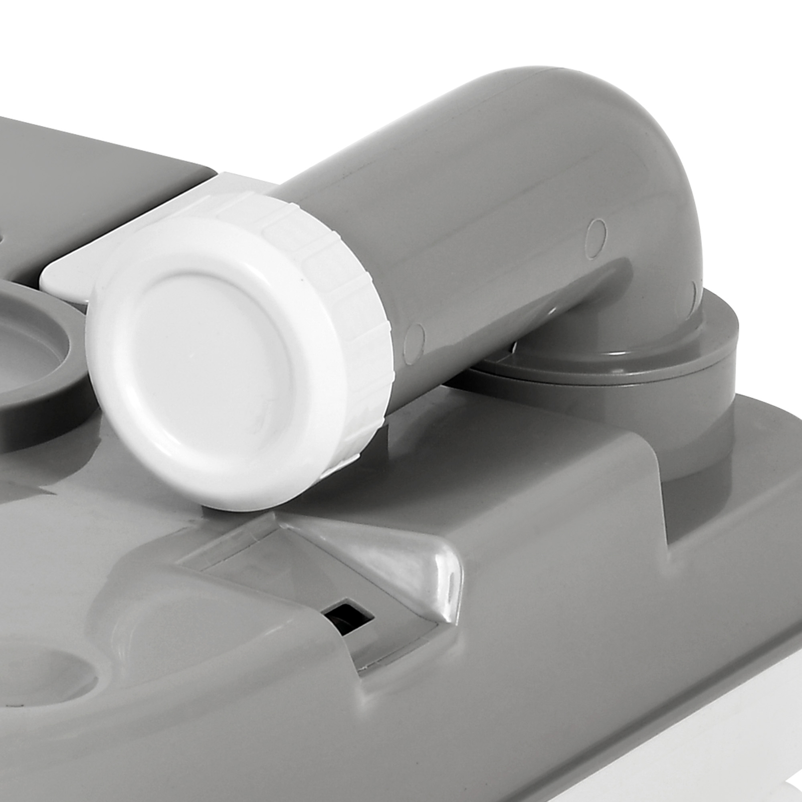 6.34 Gal Portable Toilet Porta Potty with Pressurized Flush Pump for Camping RV