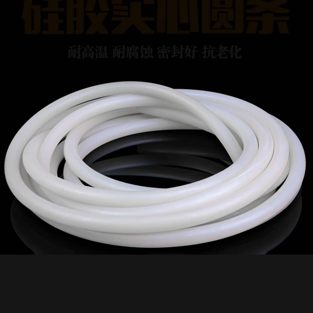 Waterproof Silicone String Round Cord 1mm - 30mm Diameter Solid Food Gasket