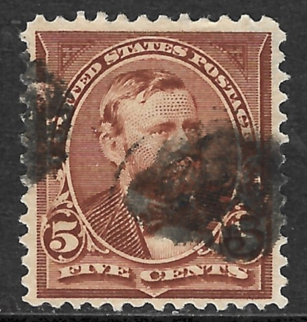 US Scott 270 VF/XF Centering Used Watermark 191 Perf 12 Issued 1895.
