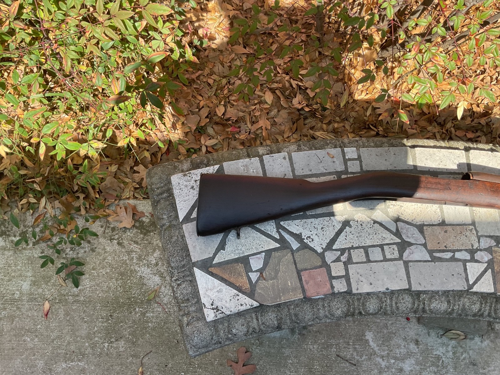 Remington 1903A3 stock, handguard, hardware as shown. Cartouches