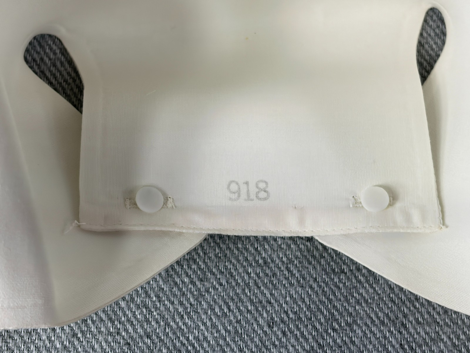 Vtg Kay's Caps Nursing Cap RN Uniform Hat Black Stripe 1960's