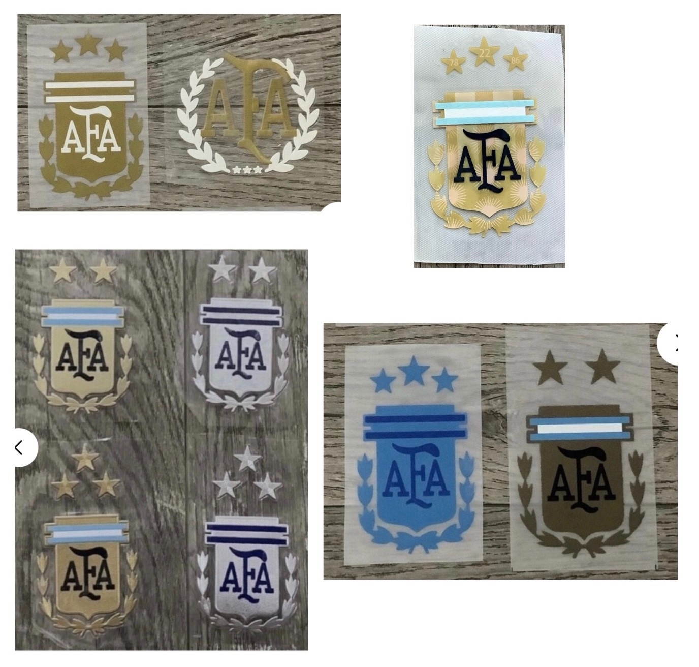 AFA Argentine TEAM LOGO  2 stars&3 stars Iron On patch logo club Jersey badge