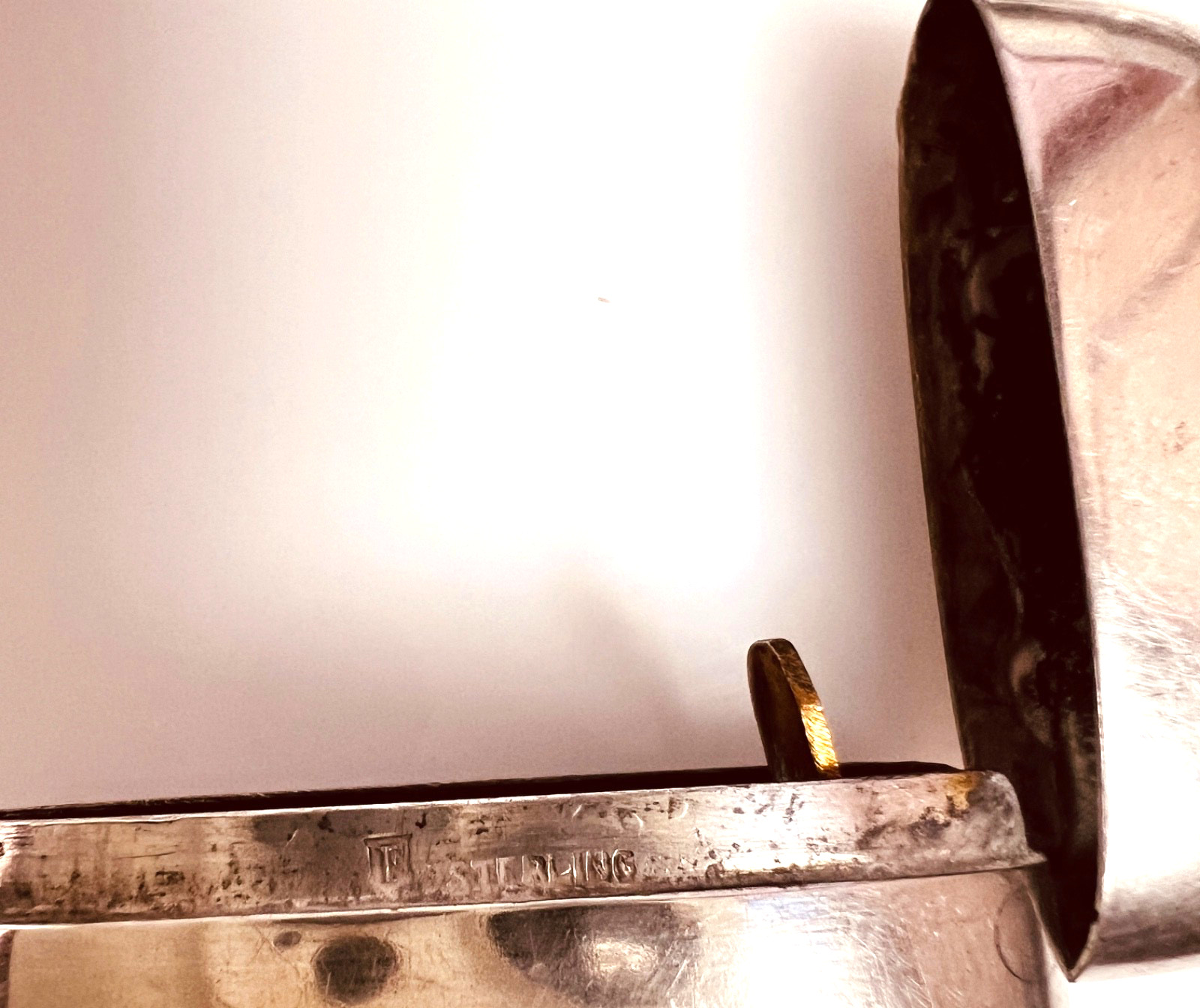 STERLING ODD FELLOWS VISTA CASE MATCH SAFE ART NOUVEAU GORGEOUS EXCELLENT NICE