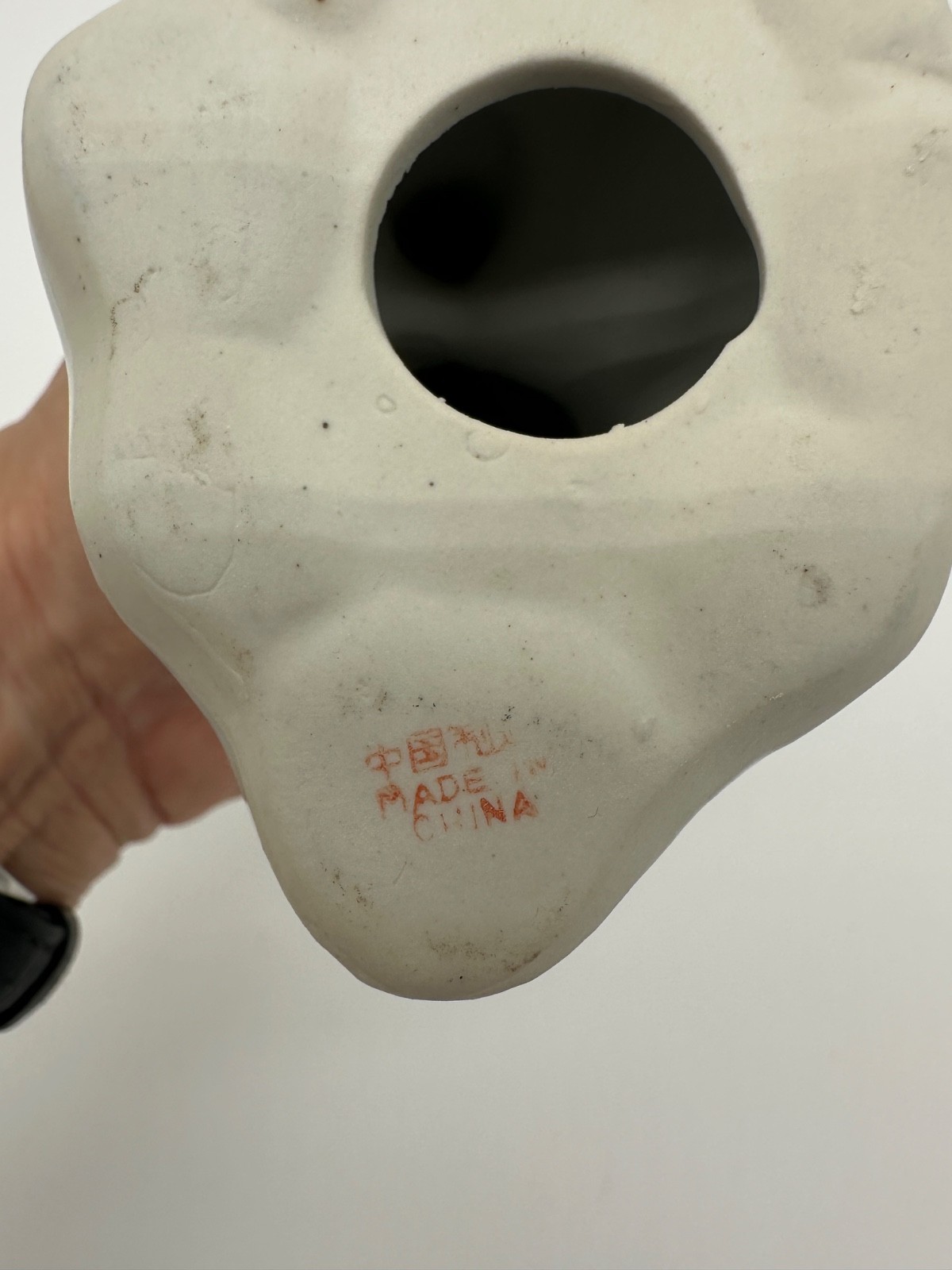 Vintage Elephant Delft Style White With Blue & Gold Accents