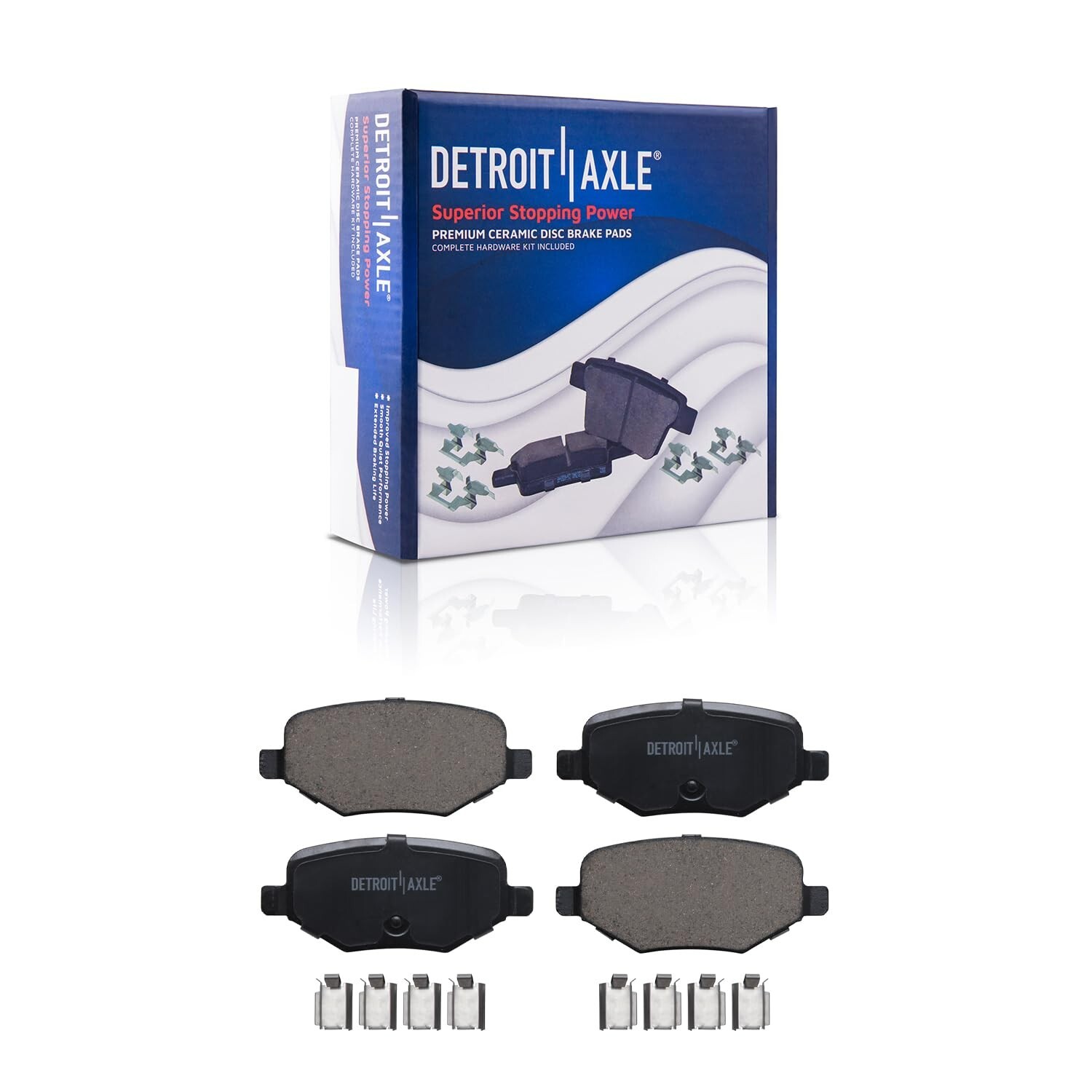 For Ford Explorer Taurus Flex Lincoln MKS MKT Front Rear Ceramic Brake Pads Kit