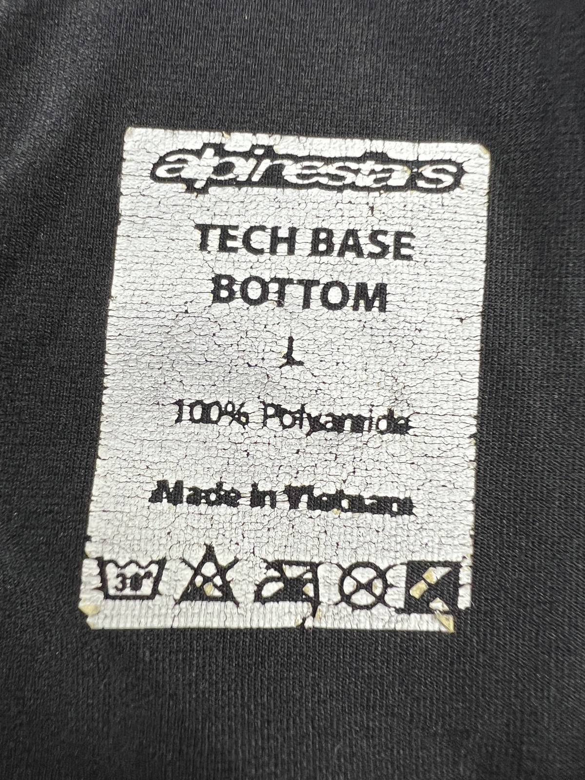 Alpinestars Tech Base Bottom Compression Pants Large Polyamide Moto Baselayer