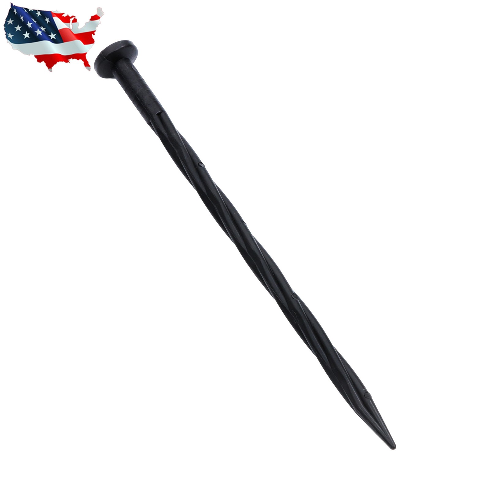 100Pcs Spiral Landscape Anchoring Spikes 8 Inch Landscaping Fabric,Edging Stakes