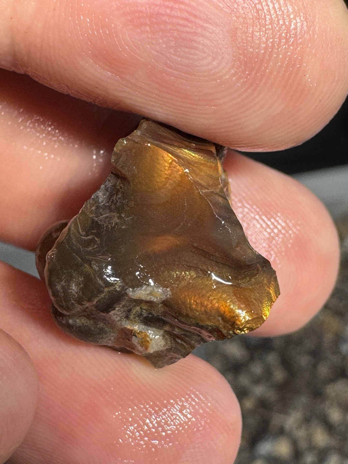 1/2 Lb Mid to Choice Grade Fire Agate Smalls Untreated Colorful Blind Grab Rough