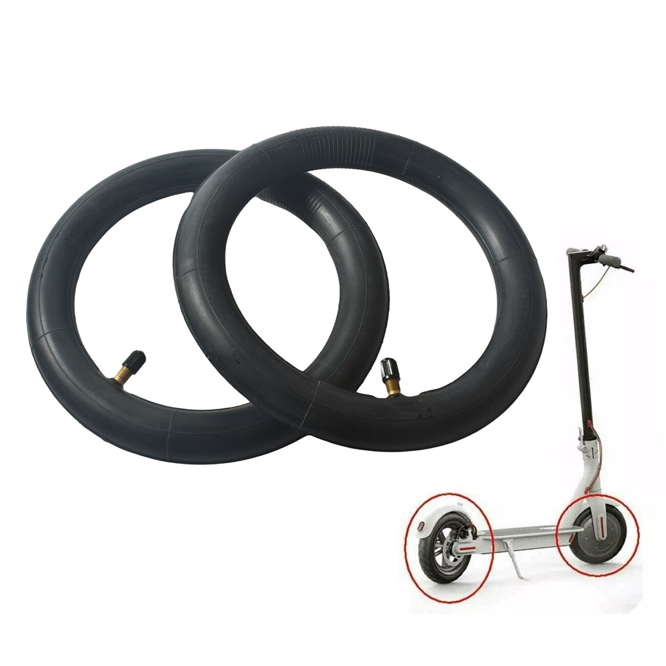 2pcs Inner 50/75-6.1 Tube for GOTRAX GXL Electric Scooter 8.5 Tire Replacement