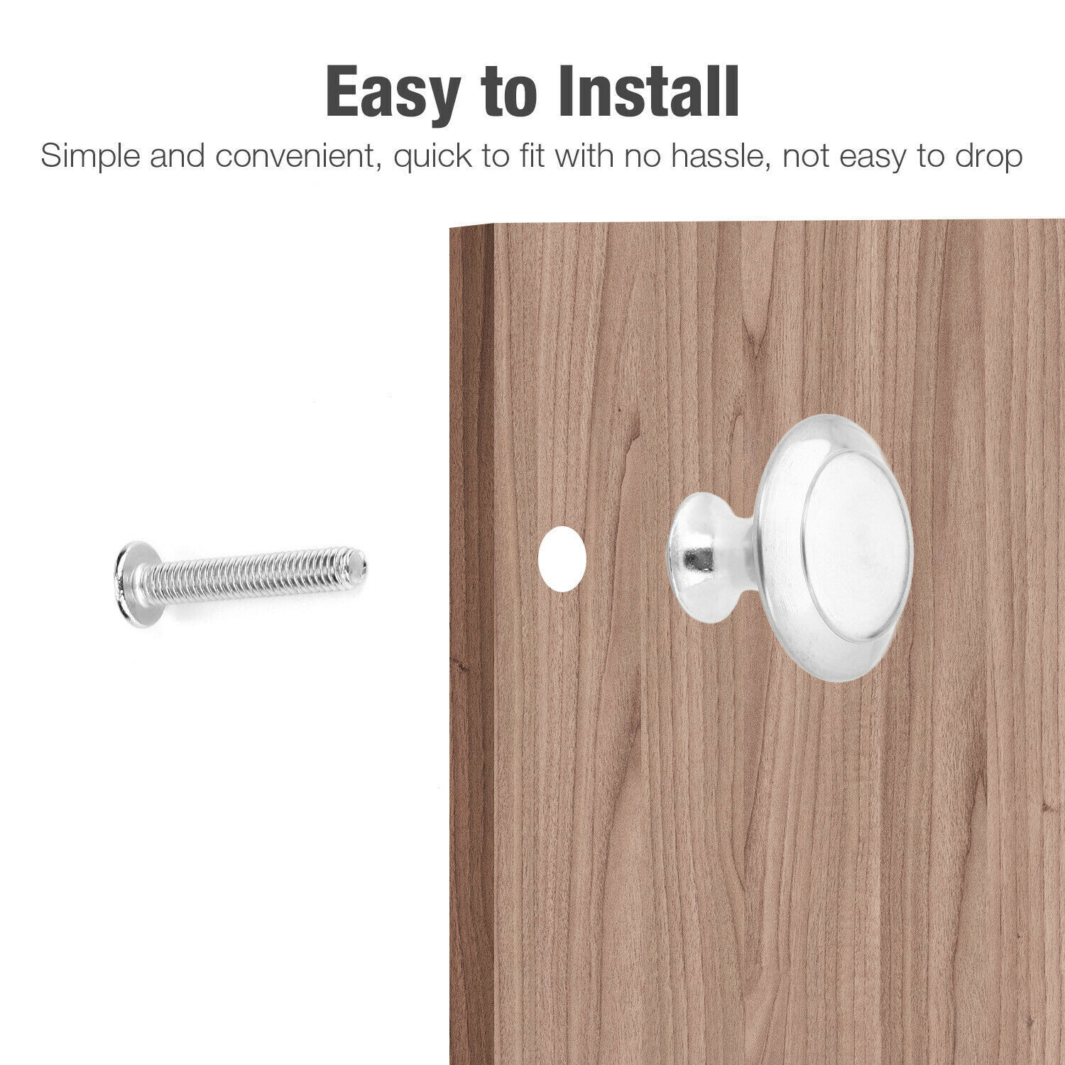 Lot Stainless Steel Door Knobs Cabinet Handles Cupboard Drawer Kitchen Pulls